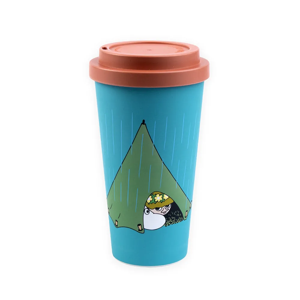 Moomin Camping Take-Away mug turquoise 450 ml biodégradable