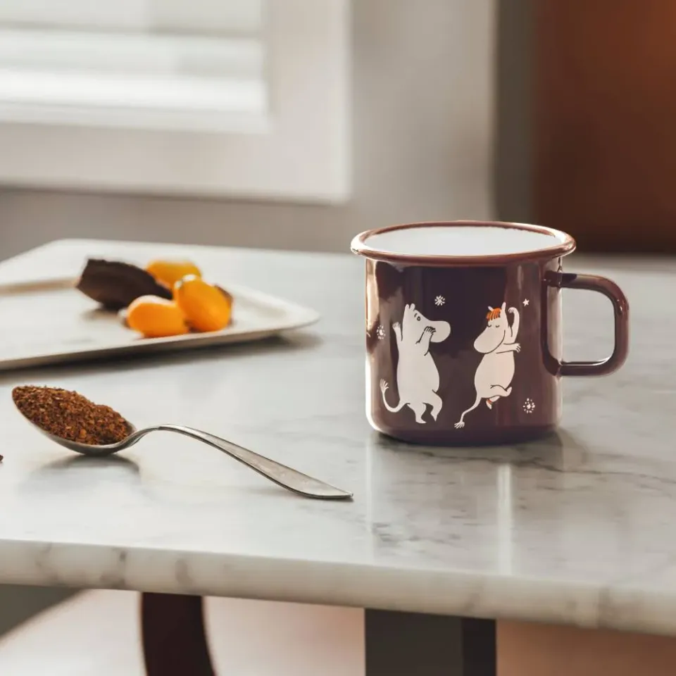 Moomintroll Comet mug émaillé marron 55 cl