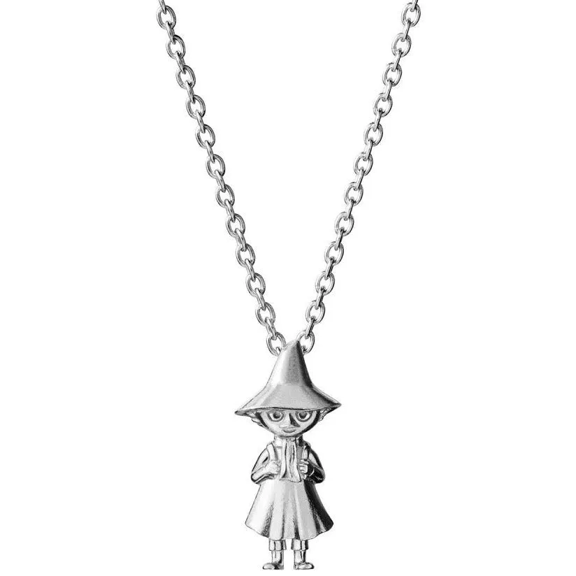 Moomintroll Snufkin collier argent sterling 9x22 mm