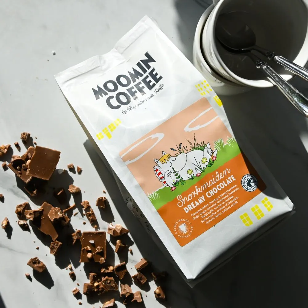 Moomintroll Snorkmaiden café en grains chocolat 250 g
