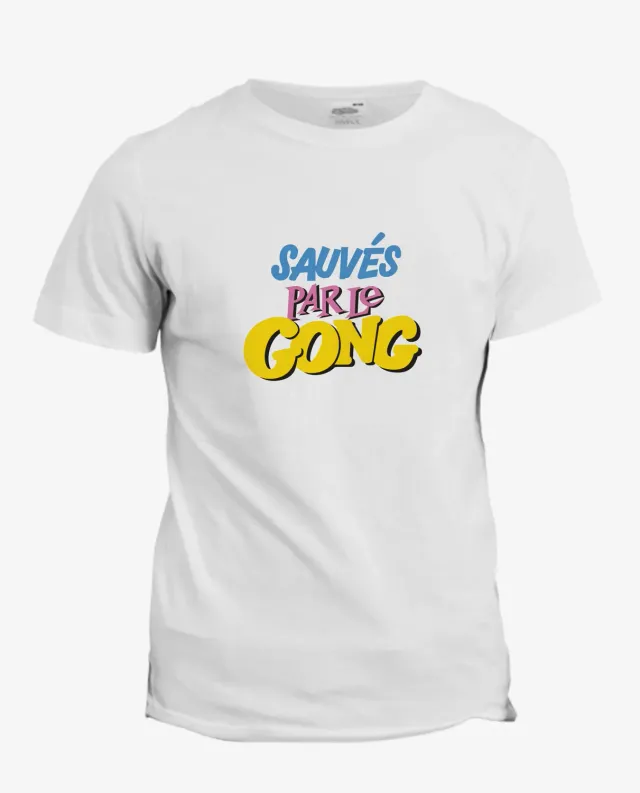 Pixgoodies Sauvés par le gong T-shirt coton