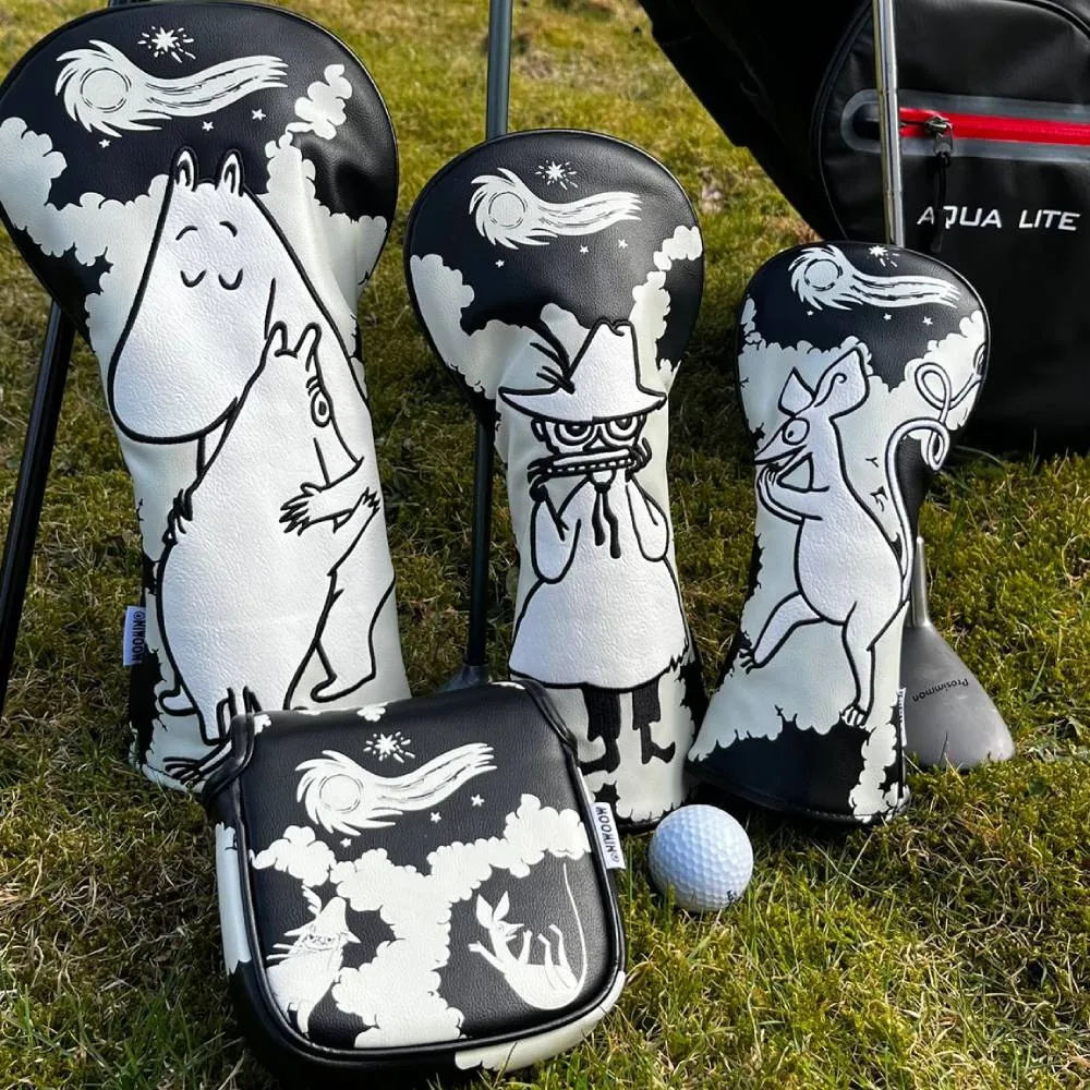 Moomintroll Comet couvre-club hybride Sniff noir et blanc