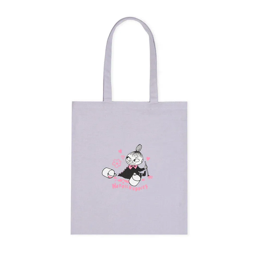 Moomintroll Little My Painting tote bag lilas coton