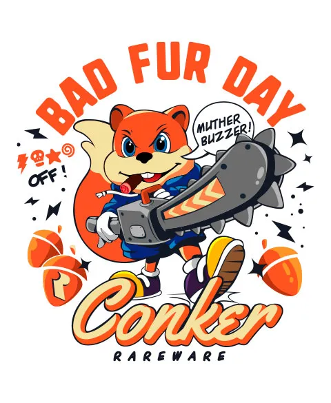 Pixgoodies Conker’s Bad Fur Day mug