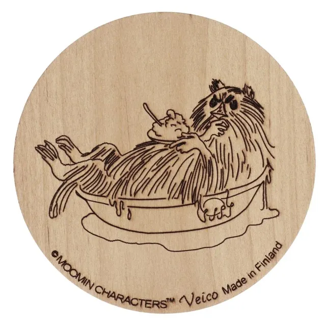 Moomintroll The Muskrat dessous de verre bouleau 9,5 cm