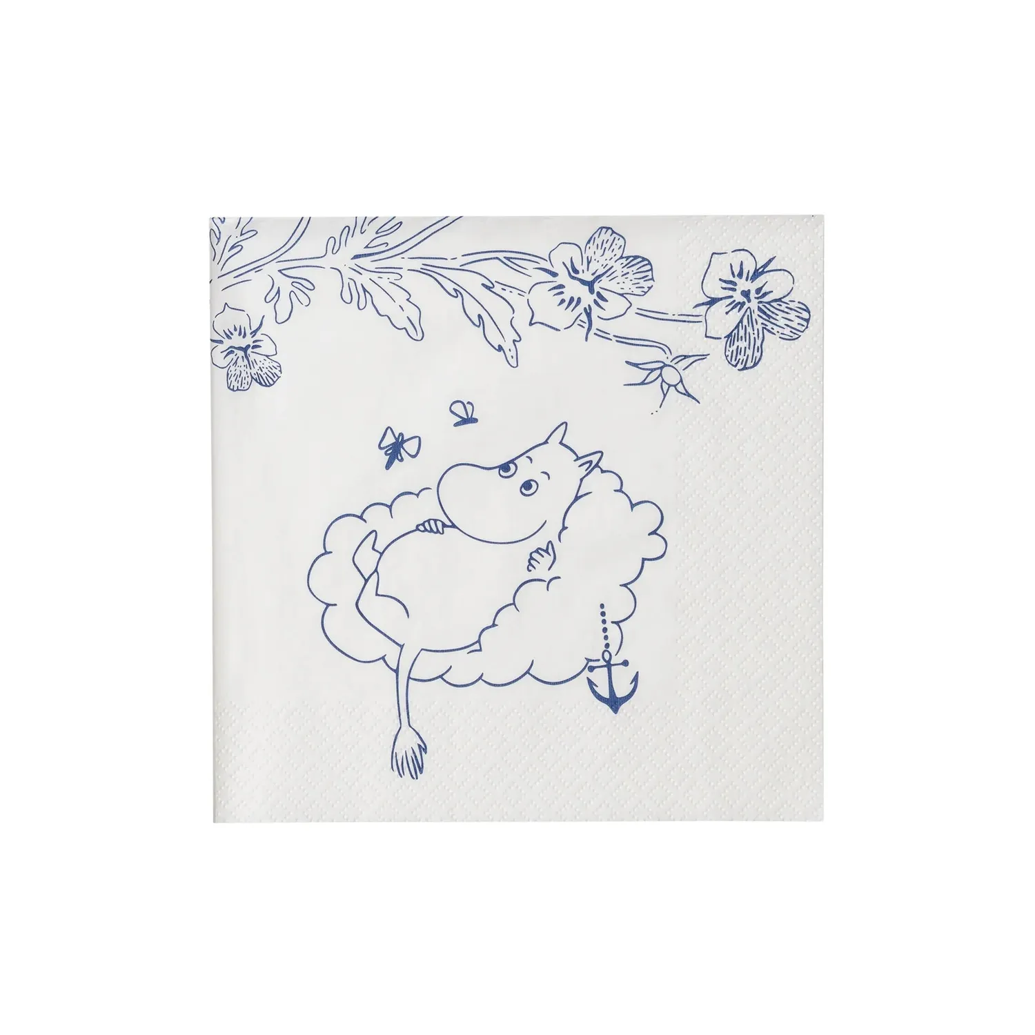 Moomintroll Haru serviettes papier 33cm bleues