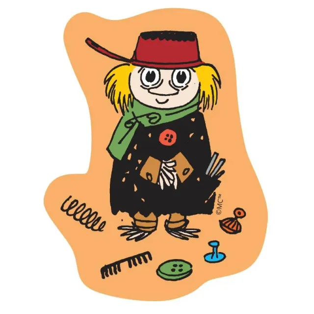Moomintroll The Muddler sticker vinyle orange