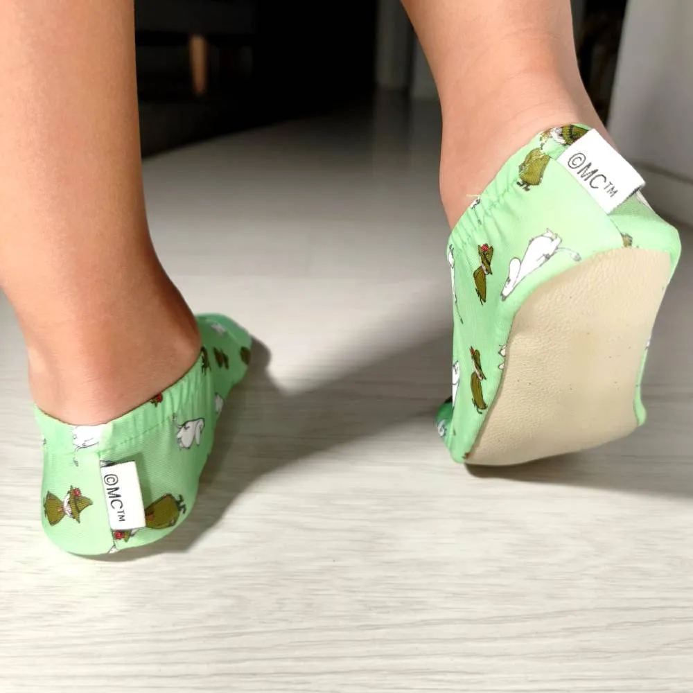 Moomintroll & Snufkin chaussons enfant verts