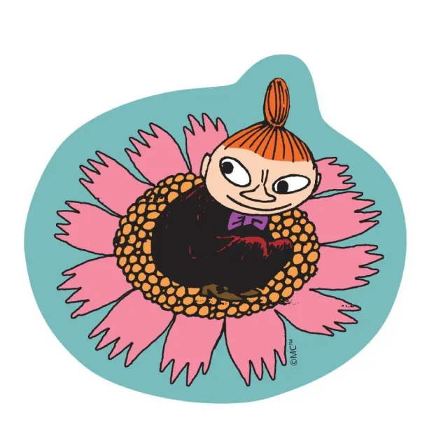 Moomintroll Little My sticker vinyle fleur 9 cm