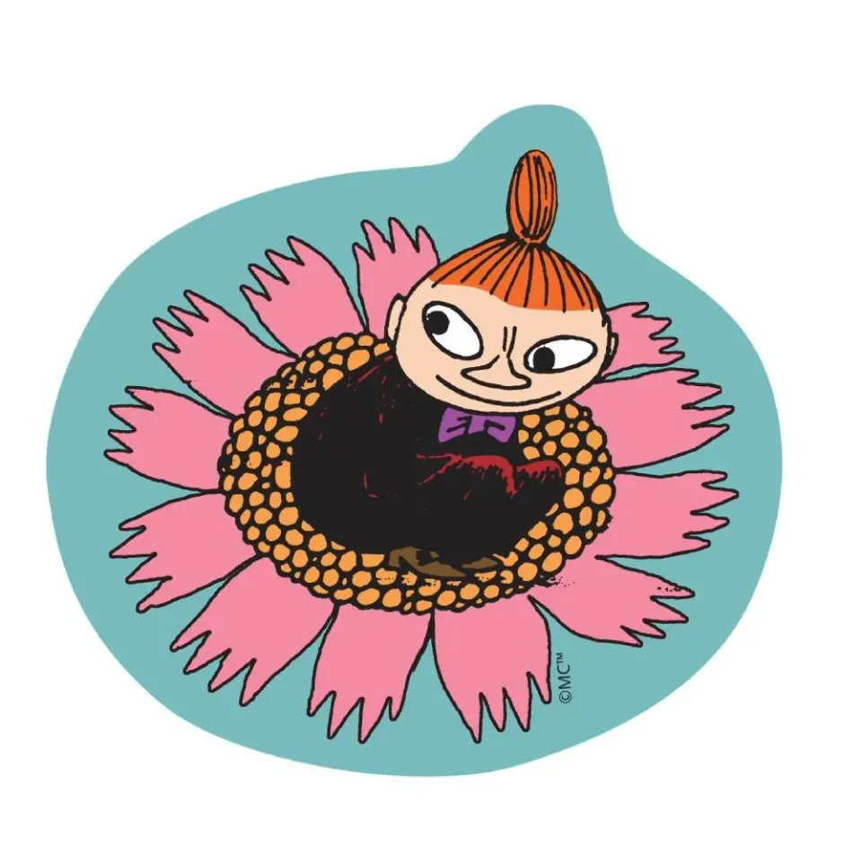 Moomintroll Little My sticker vinyle fleur 9 cm
