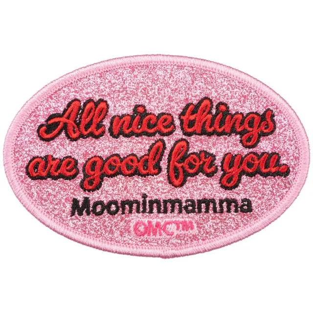 Moomintroll Moominmamma Nice Things écusson thermocollant rose