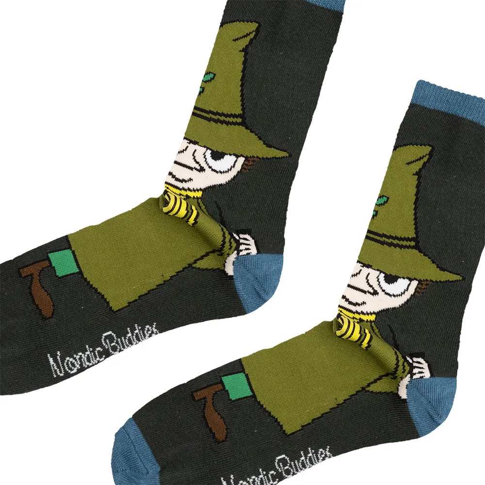 Moomintroll Classics Snufkin chaussettes vertes coton