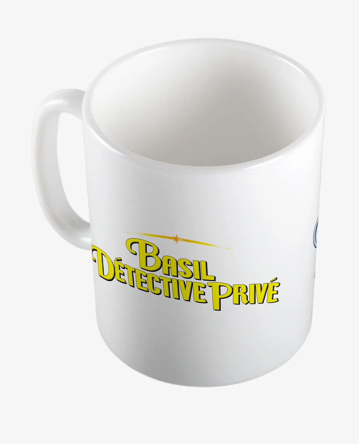 Pixgoodies Basil détective privé mug céramique 325 ml