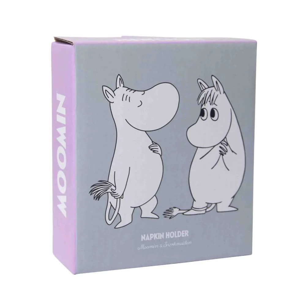 Moomintroll Snorkmaiden porte-serviettes blanc métal 14 cm