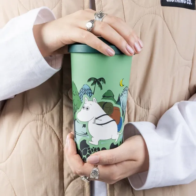 Moomintroll Adventuring mug vert 450 ml