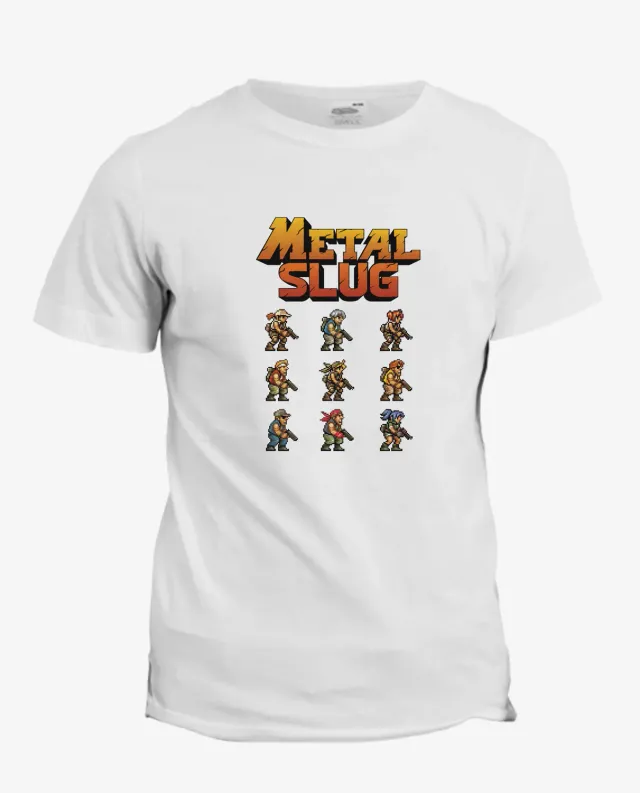 Pixgoodies Metal Slug Personnages t-shirt coton