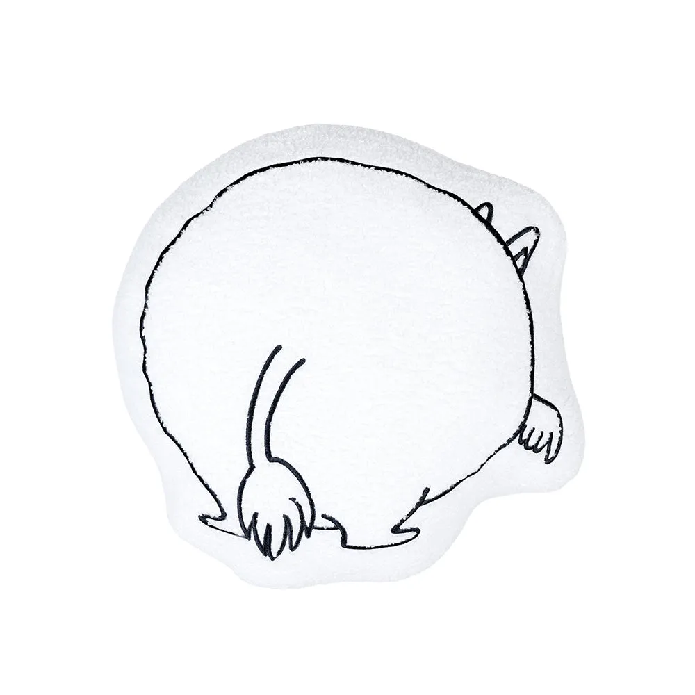 Moomintroll Butt Coussin blanc 43 x 41 cm polyester