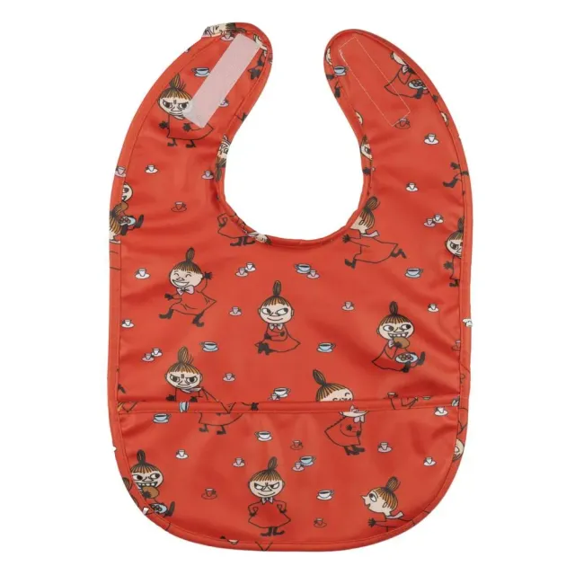 Moomintroll Little My bavoir rouge 22x32 cm bébé