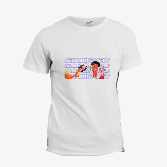 Pixgoodies Dora Chipeur t-shirt coton enfant