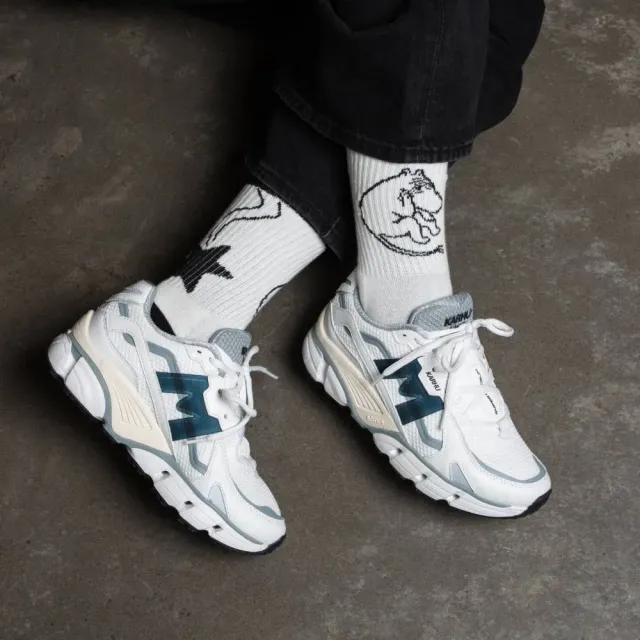 Moomintroll Comet chaussettes rétro coton blanc