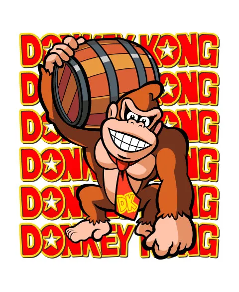 Pixgoodies Donkey Kong roi des singes t-shirt coton