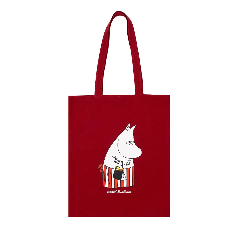 Moomintroll Moominmamma tote bag rouge 38x42 cm coton