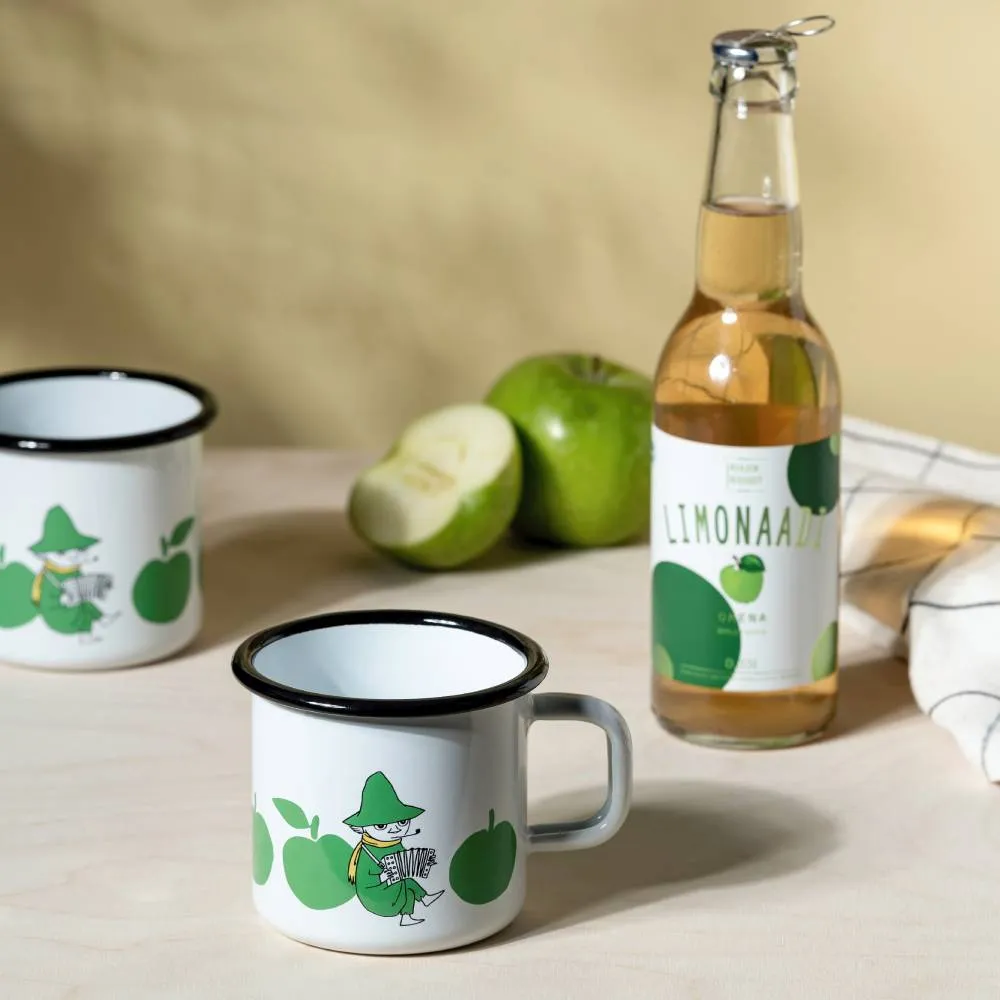 Moomintroll Joyfull Apples mug émaillé pomme
