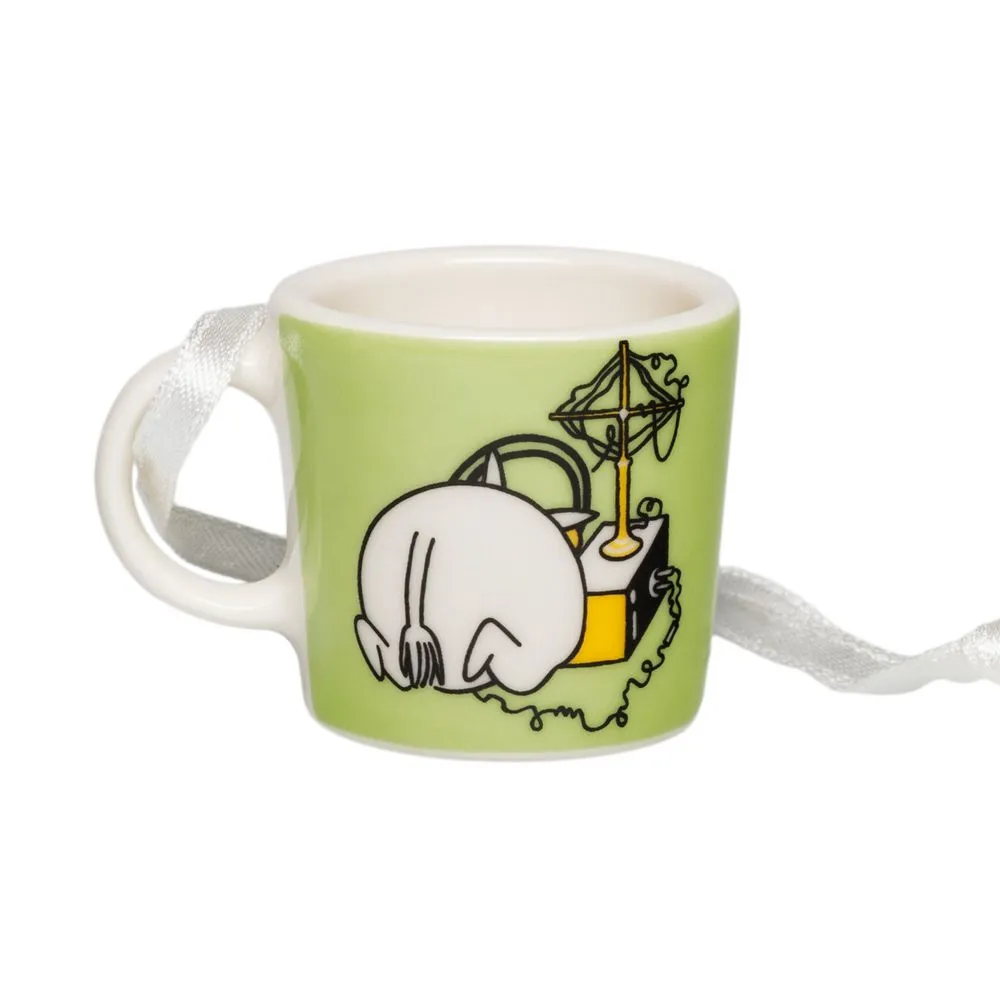 Moomintroll mini mug vert 12 ml vitroporcelaine