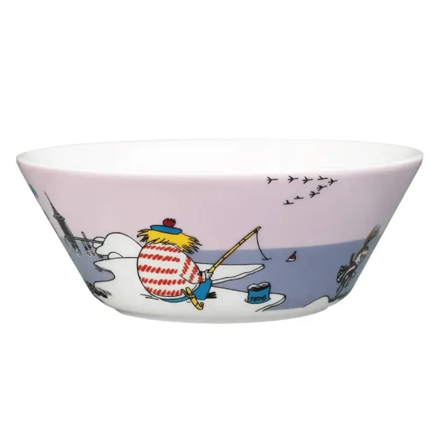 Moomintroll Too-Ticky bol violet 15cm vitroporcelaine