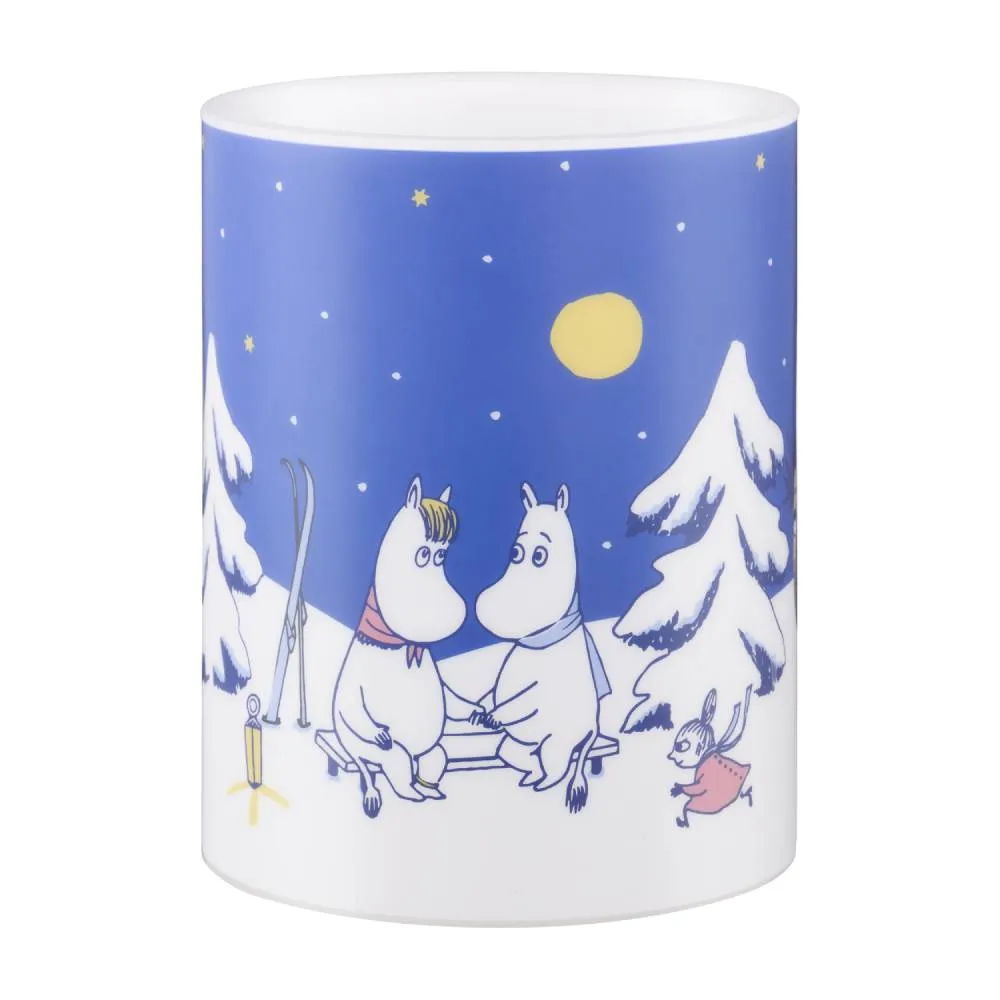 Moomintroll Starry Night bougie LED 12,5 cm nuit d’hiver