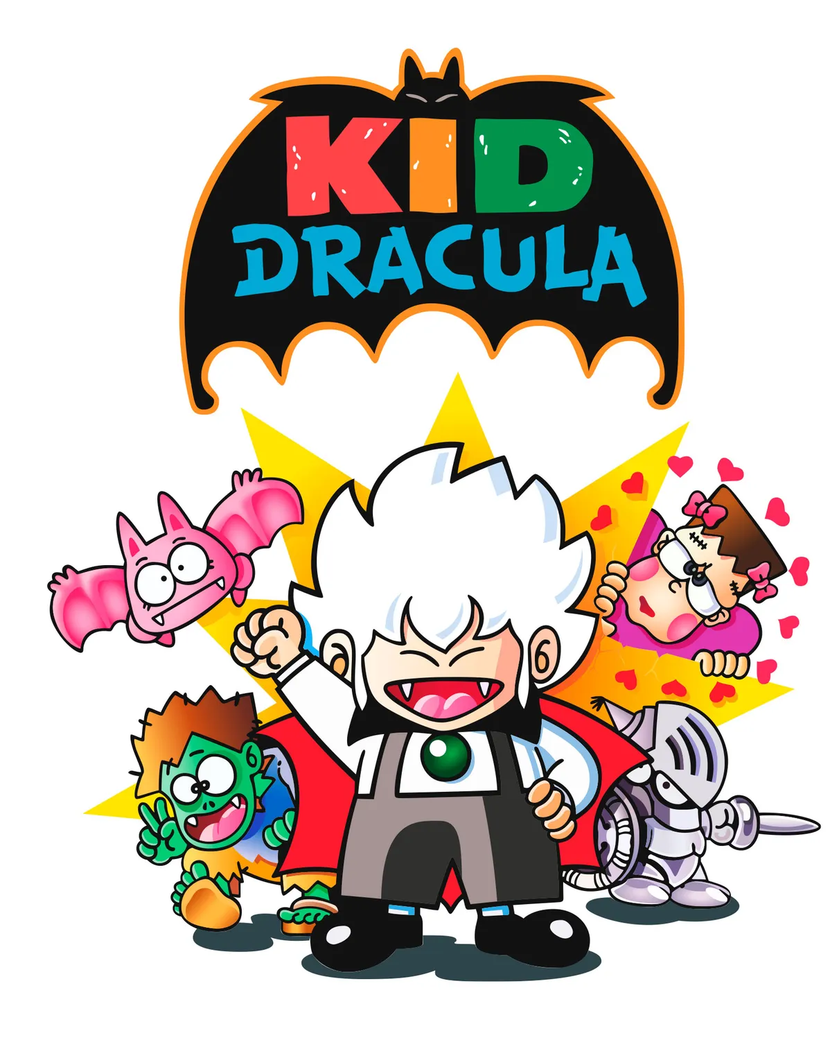 Pixgoodies Kid Dracula vampire t-shirt coton