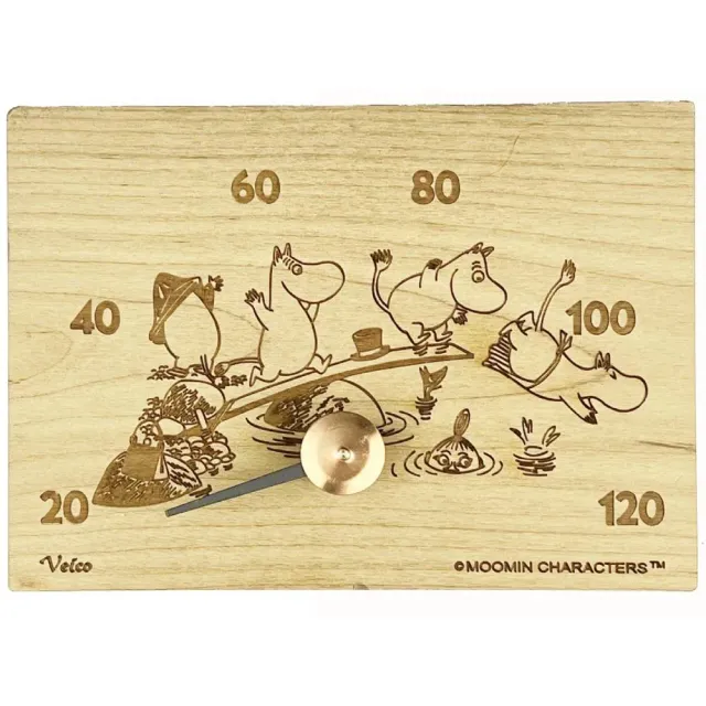 Moomintroll thermomètre sauna baignade bois