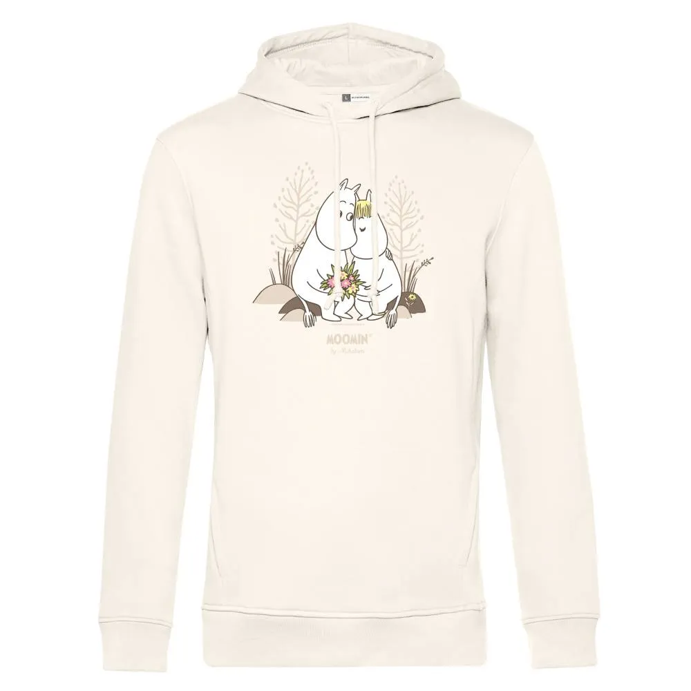 Moomintroll Hugging Hoodie sweat à capuche blanc adulte