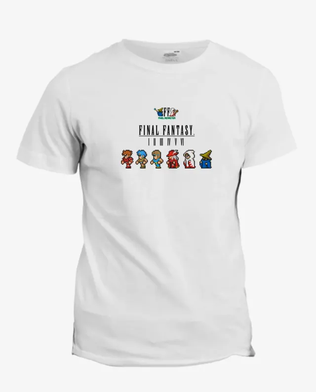 Pixgoodies Final Fantasy Pixel Remaster t-shirt coton RPG