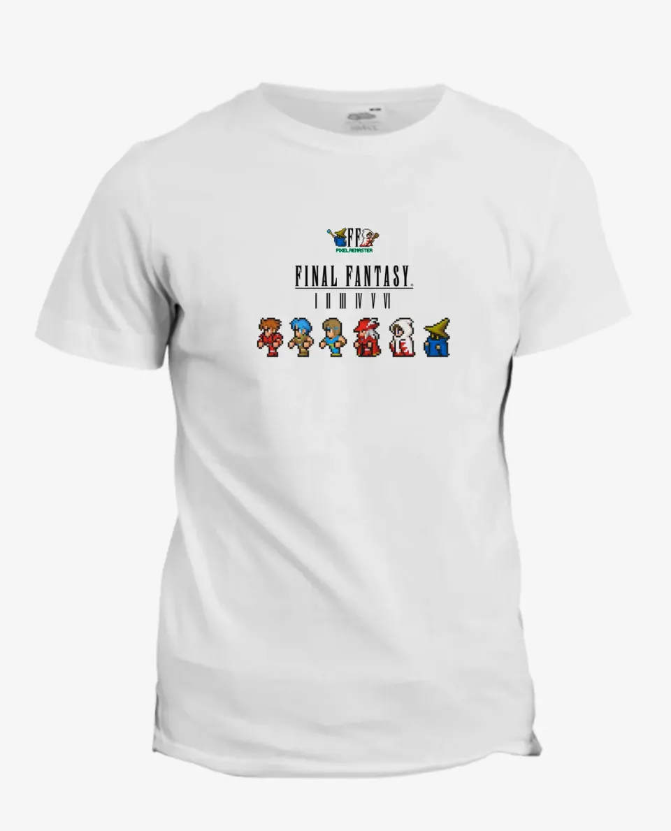 Pixgoodies Final Fantasy Pixel Remaster t-shirt coton RPG