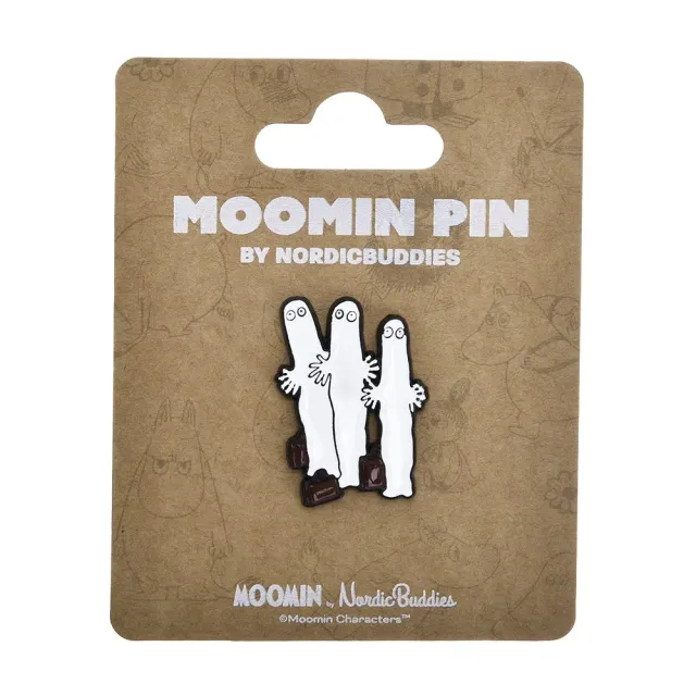 Moomintroll Hattifatteners pin's blanc métal 4x3 cm