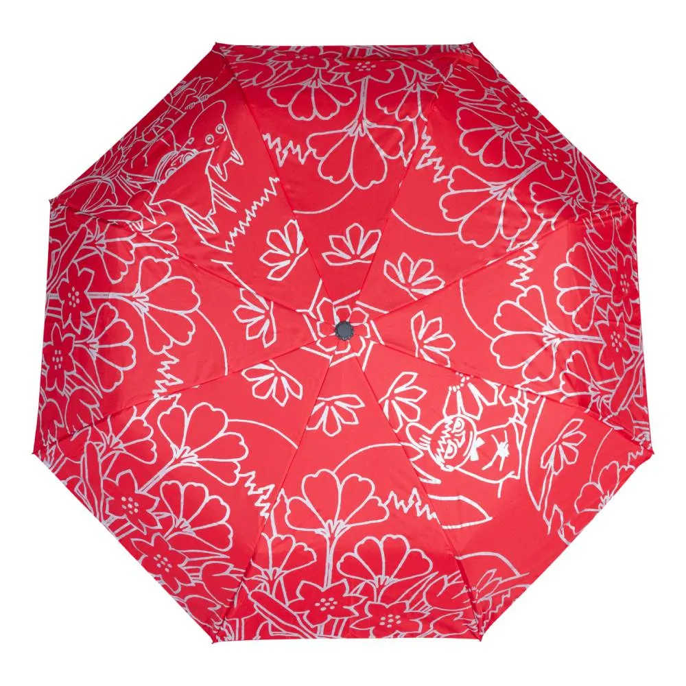 Moomintroll Fishing parapluie pliant rouge réfléchissant