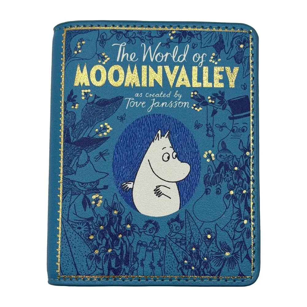 Moomintroll The World of Moominvalley portefeuille bleu zippé