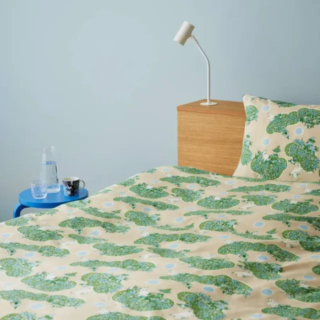 Moomintroll Always Together parure de lit 150x210 cm verte