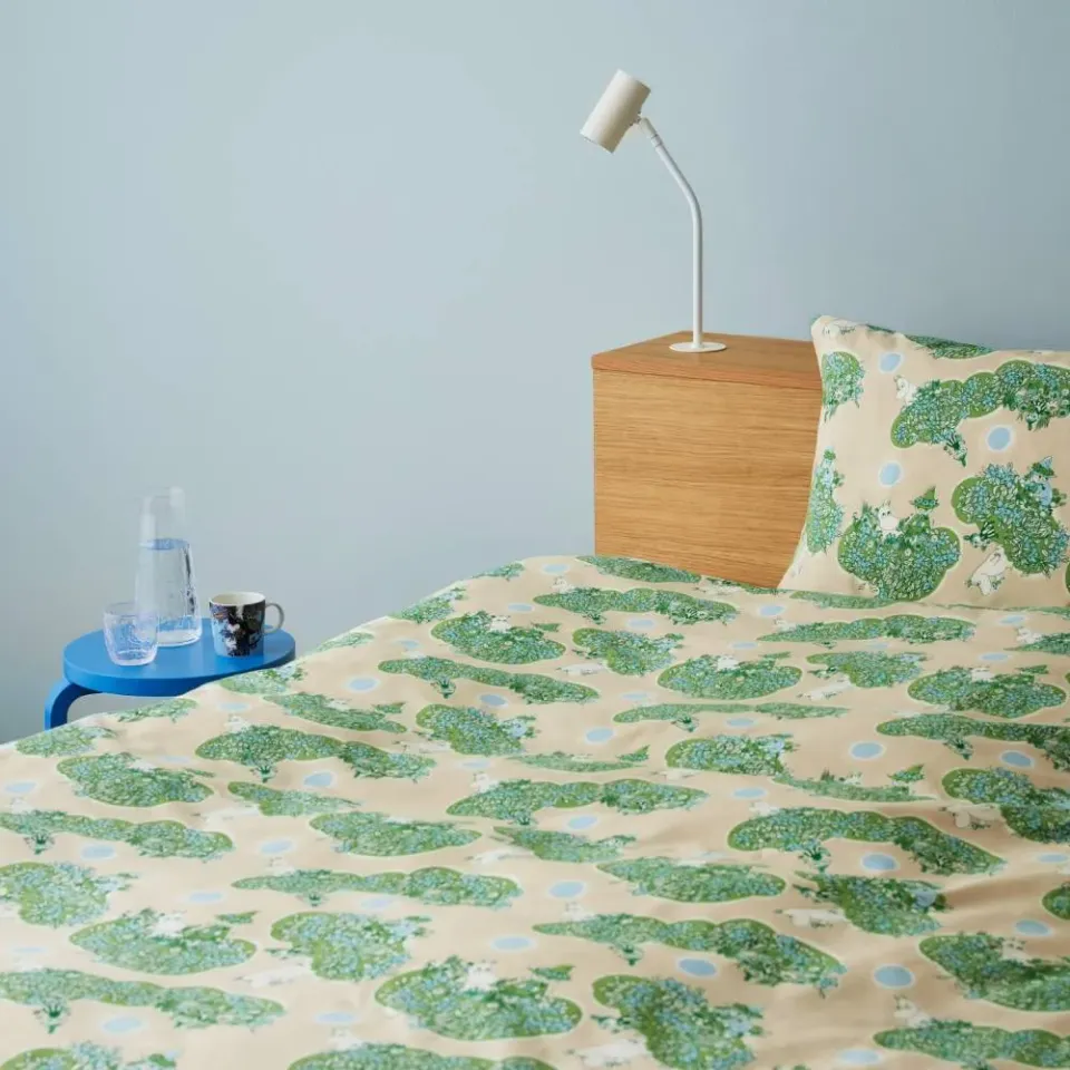 Moomintroll Always Together parure de lit 150x210 cm verte