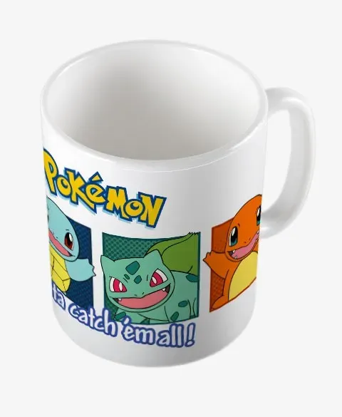 Pixgoodies Pokémon starters première génération mug céramique