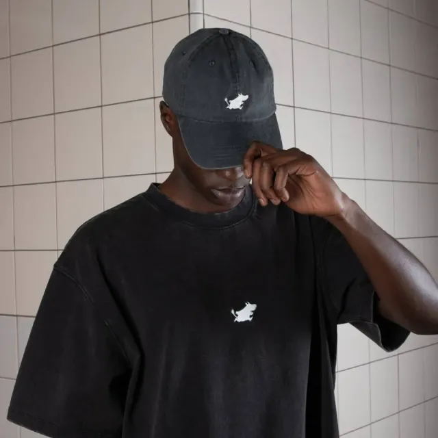 Moomintroll Classics casquette denim noire 100% coton
