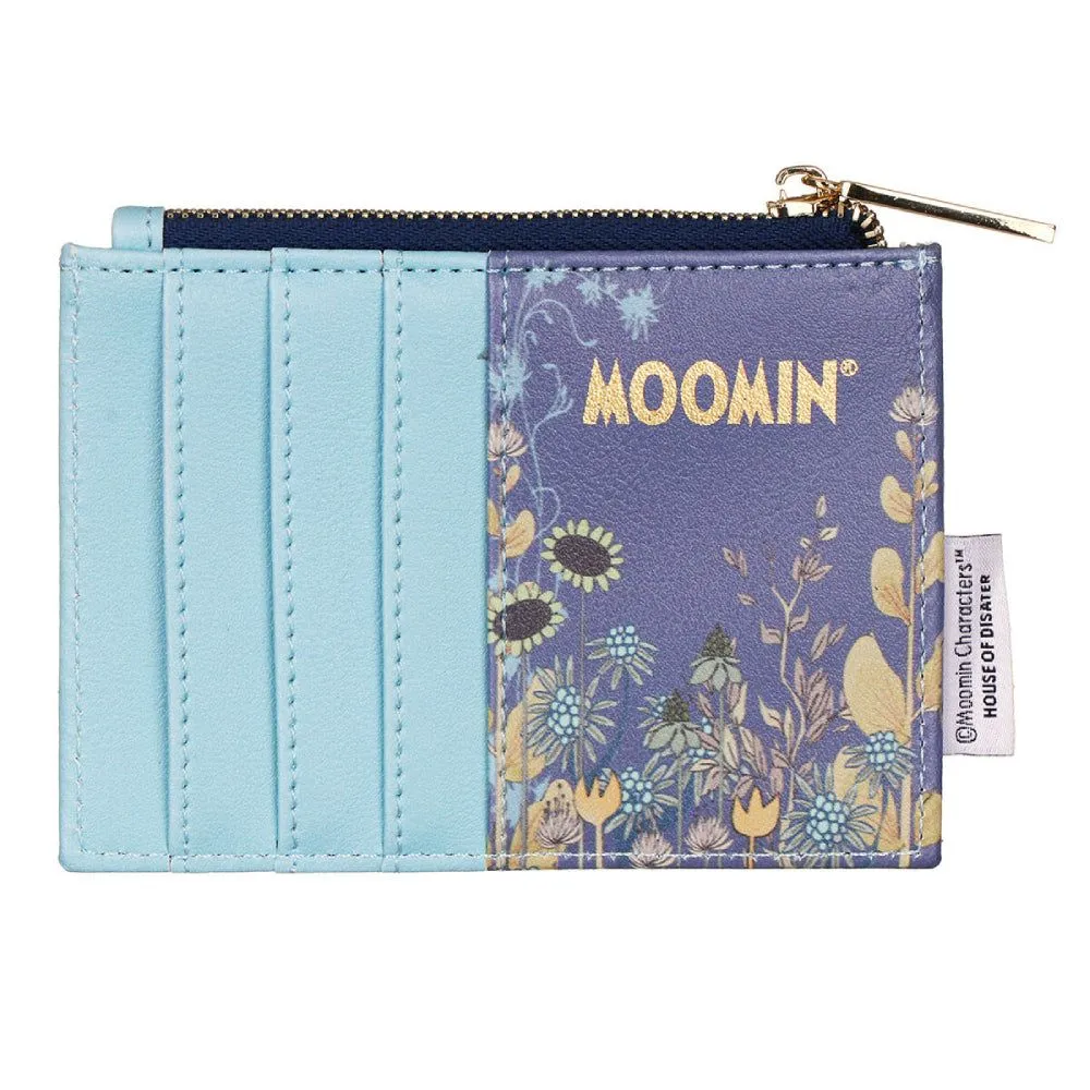 Moomintroll Riviera porte-monnaie bleu clair zippé