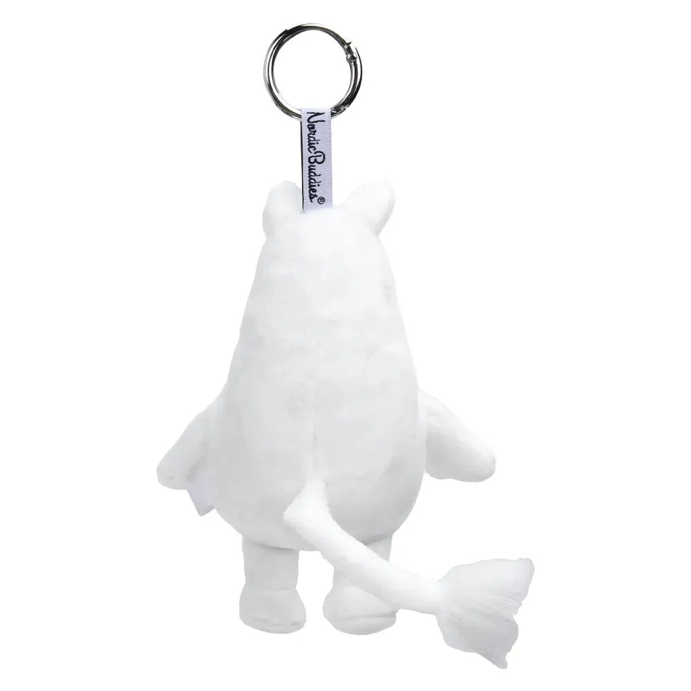 Moomintroll Angry porte-clés peluche blanc 12 cm