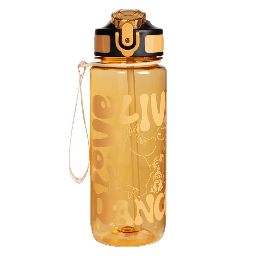 Moomintroll Dance gourde jaune 800 ml paille