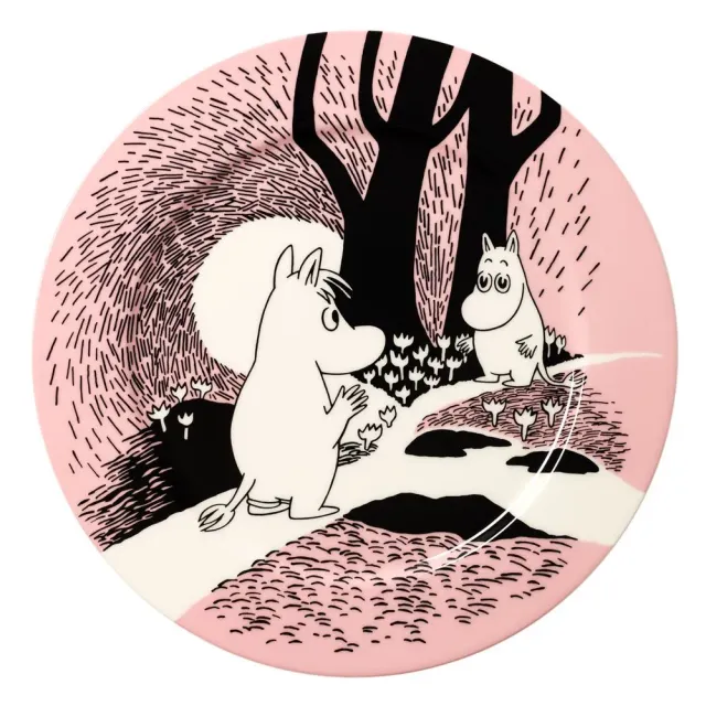 Moomintroll Love 30 plat de service rose 30 cm