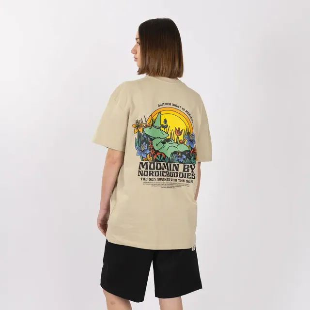 Moomintroll Snufkin Sleeping t-shirt beige coton adulte