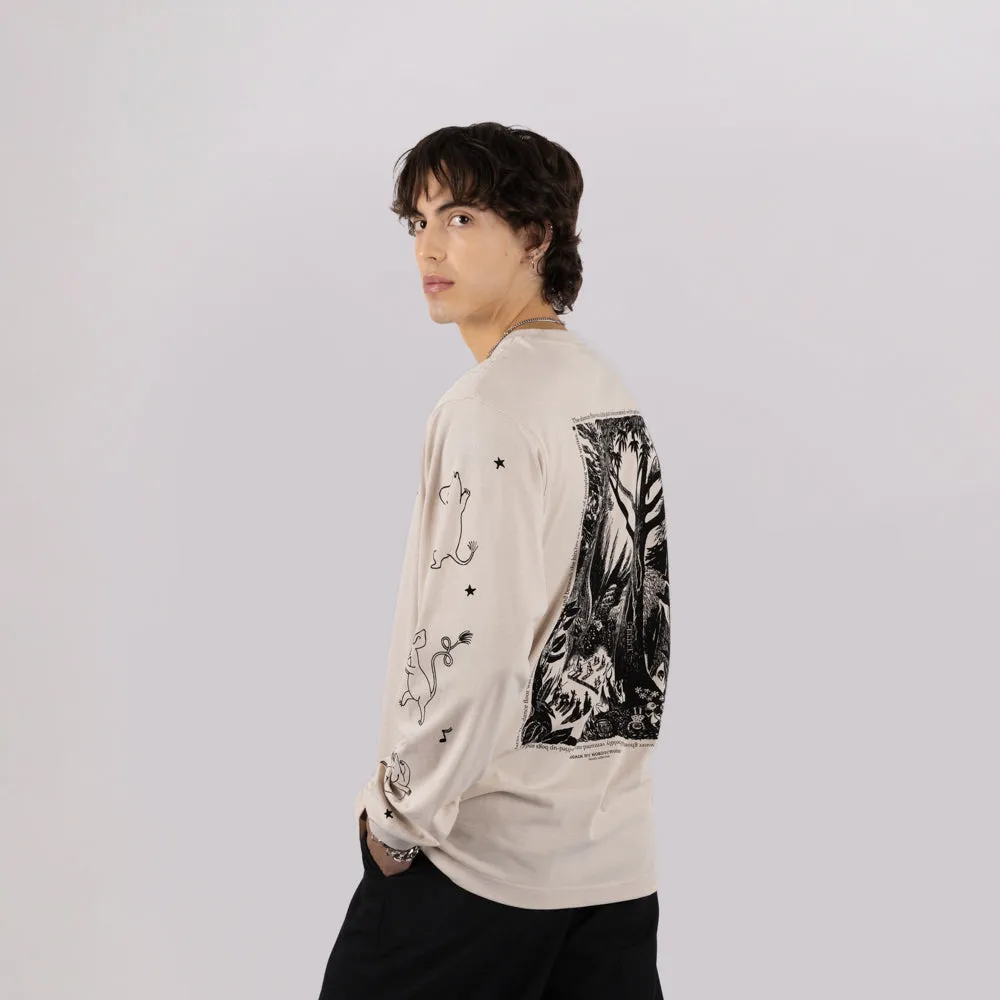 Moomintroll Comet Longsleeve écru coton bio