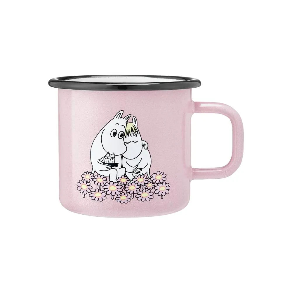 Moomintroll Together mug émaillé rose 37 cl