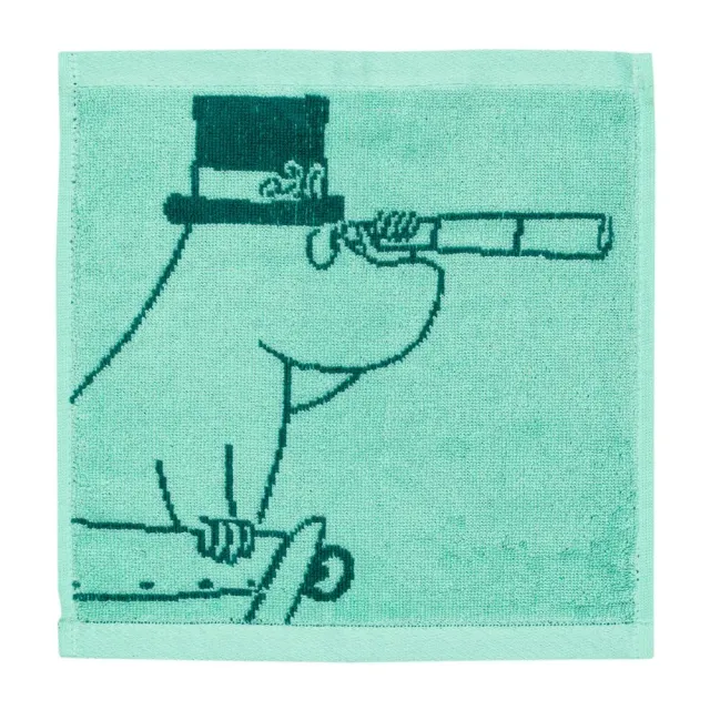 Moomintroll Moominpappa essuie-main sarcelle coton bio